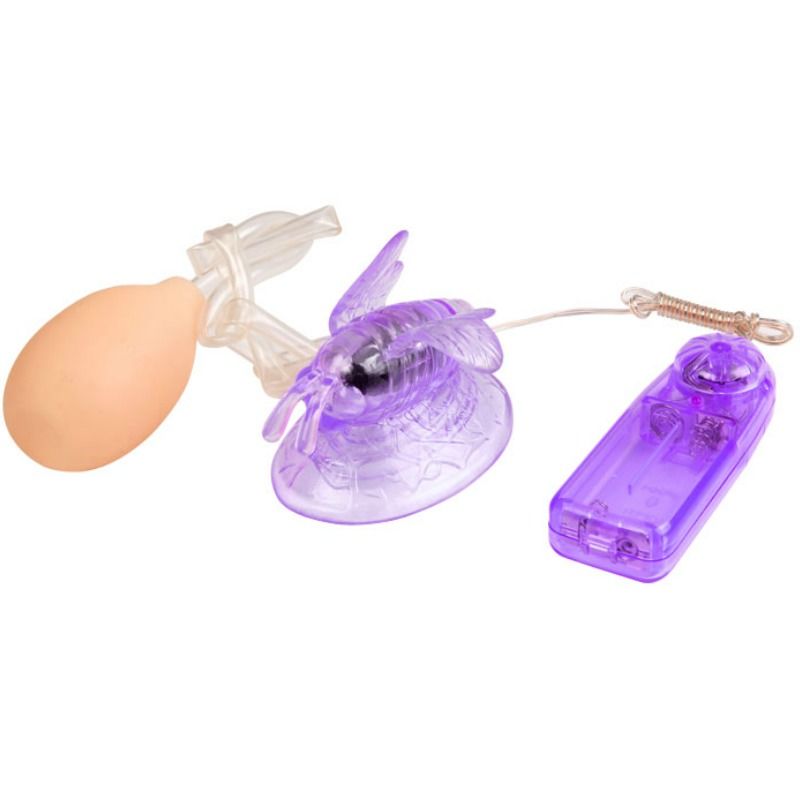 Vibrador de clítoris BAILE en color lavanda, con forma de mariposa