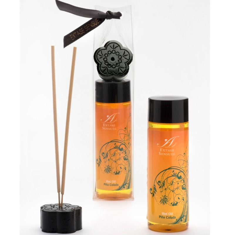 Aceite de masaje Extase Sensual Piña Colada con efecto calor, 100 ml