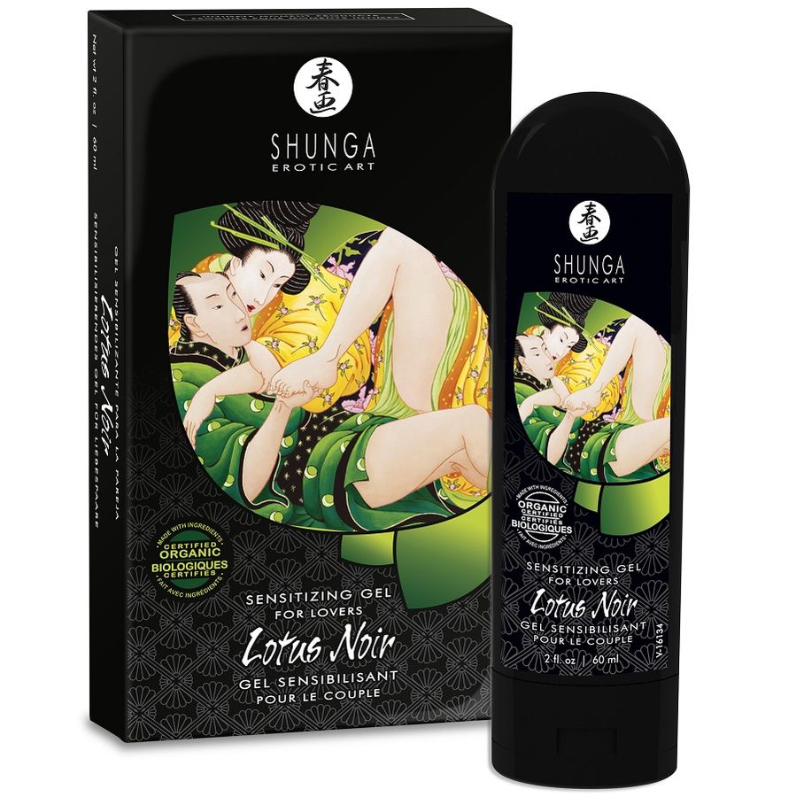 Gel sensibilizante Shunga Lotus Noir, 60 ml