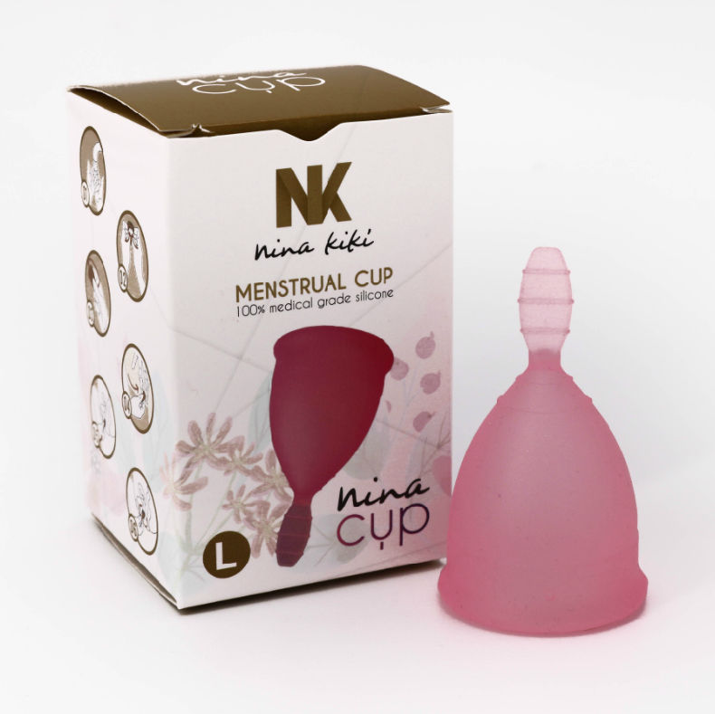Copa menstrual talla L de silicona reutilizable, hasta 12 h de comodidad NINA KIKÍ