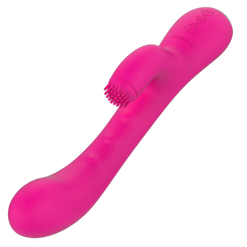 NALONE Idol vibrador tipo rabbit con estimulador de clítoris giratorio
