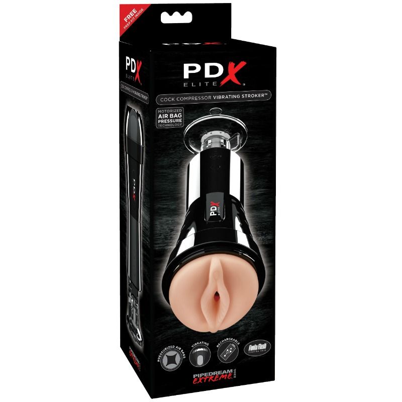 Masturbador vibrador PDX ELITE con tecnología Airbag