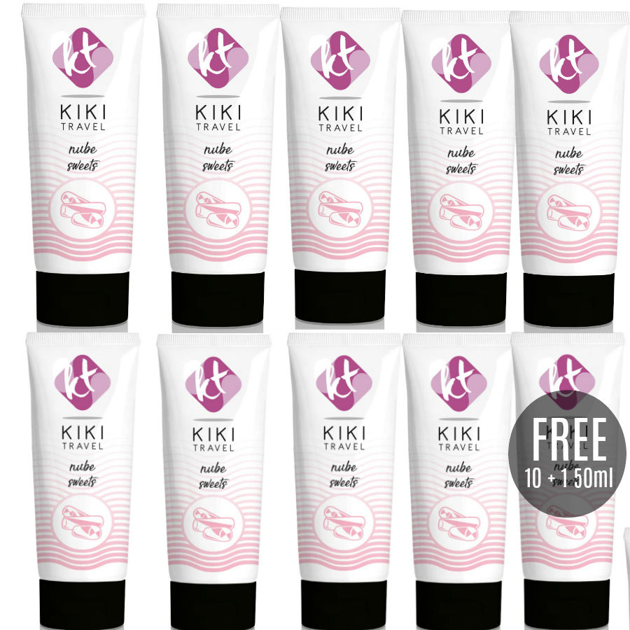 Lubricante de base acuosa de 50 ml con aloe y sabor intenso KIKÍ TRAVEL