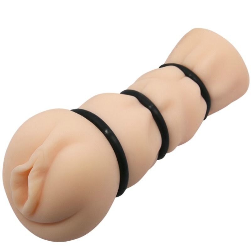 Masturbador vaginal con anillos de silicona ajustados para una sensación realista CRAZY BULL