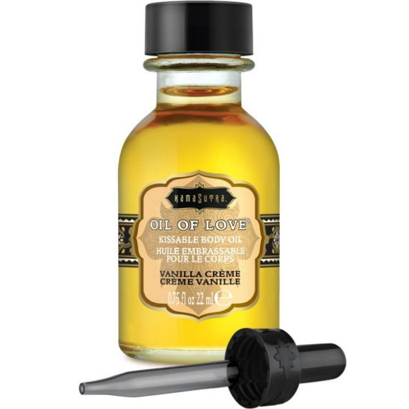 Aceite para besos KamaSutra Oil of Love con sabor a vainilla, 22 ml