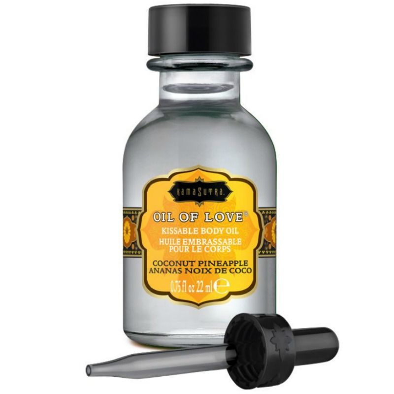 Kamasutra Oil of Love, aceite para besos de coco y piña, 22 ml