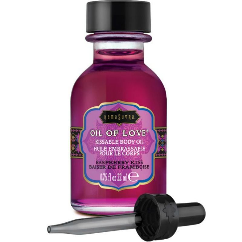 KamaSutra Oil of Love aceite para besar con sabor a frambuesa, 22 ml
