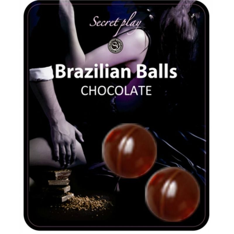 SECRETPLAY Brazilian Balls con sabor a chocolate, 2 unidades