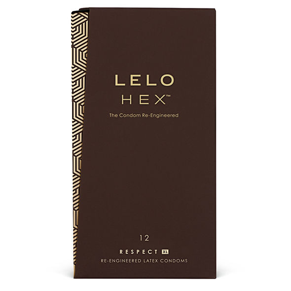 Preservativos grandes LELO HEX Respect XL, 12 unidades