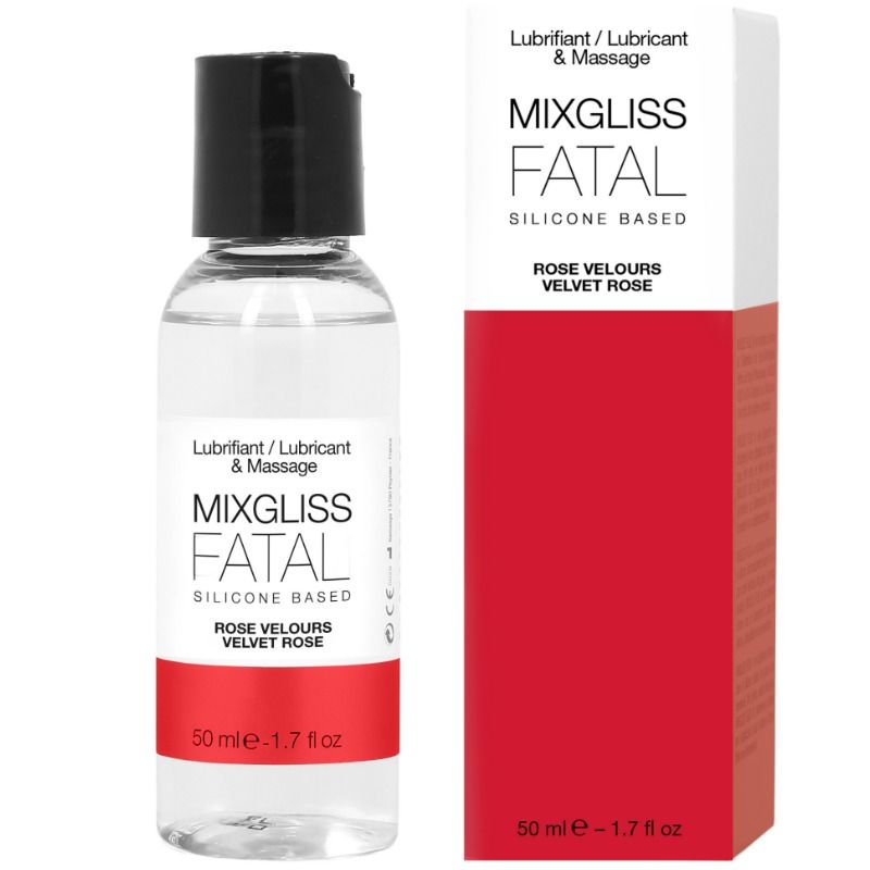 Mixgliss Fatal Roses lubricante de silicona con aroma a rosas, 50 ml