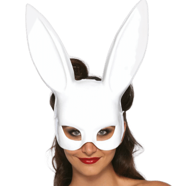Máscara de conejo Masquerade blanca de LEG AVENUE