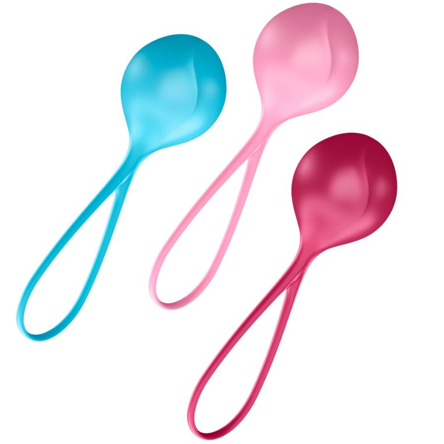 Satisfyer Loveballs Training Set 3, bolas chinas de silicona