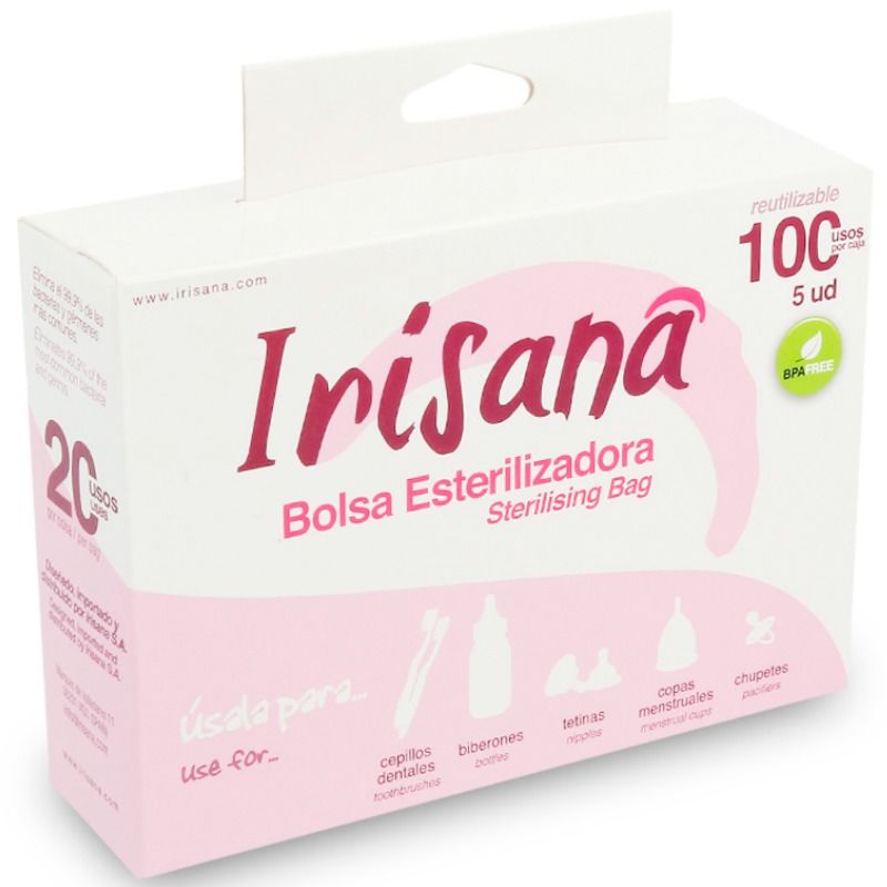 Bolsas esterilizadoras para microondas IRISANA, 5 unidades