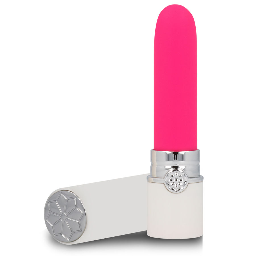 Minivibrador LIPS STYLE Cleo en blanco y rosa