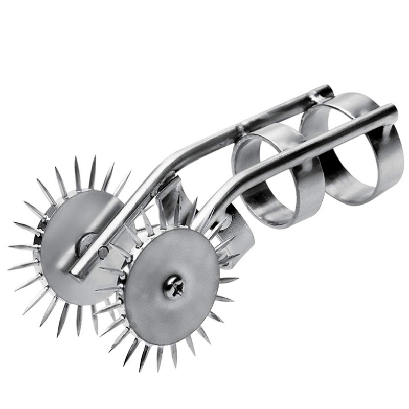 Estimulador de dedos METAL HARD de metal con dos ruedas