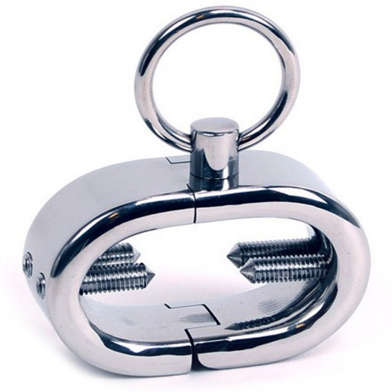 Anillo para el pene METAL HARD sin vibración con tornillos ajustables