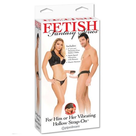 Vibrador hueco Fetish Fantasy Series con arnés