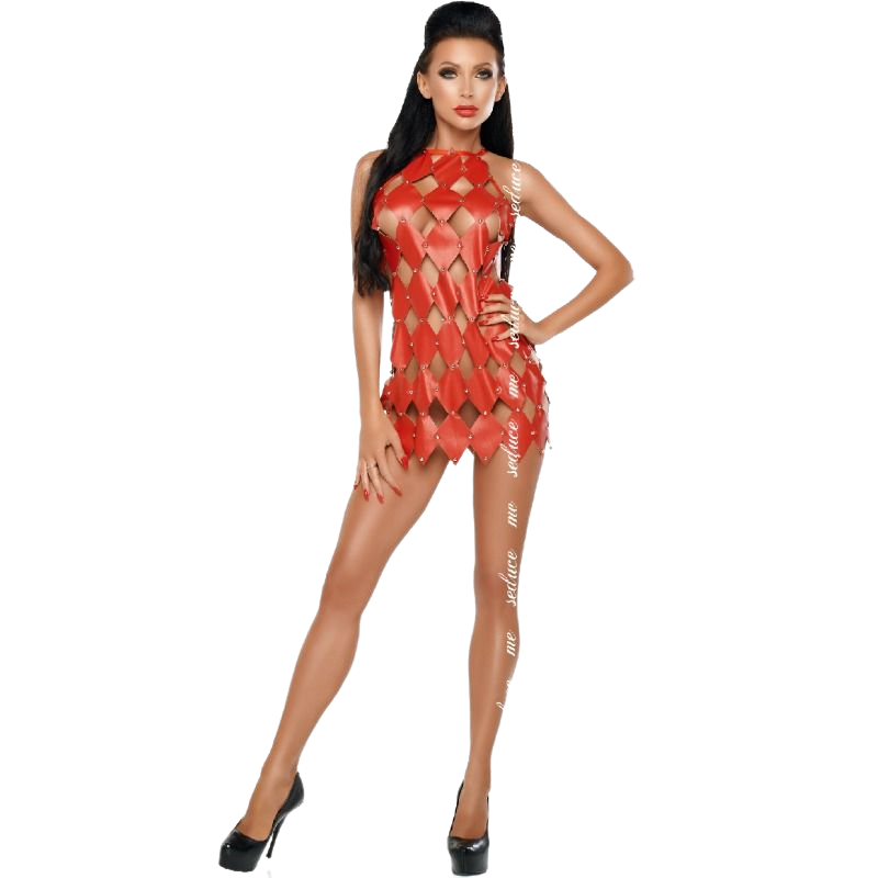 Vestido sexy Gwen de ME-SEDUCE en rojo