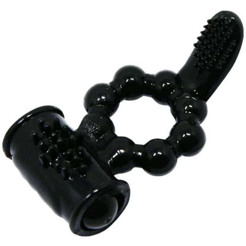 BAILE Sweet Ring: anillo vibrador para el pene con estimulador de clítoris