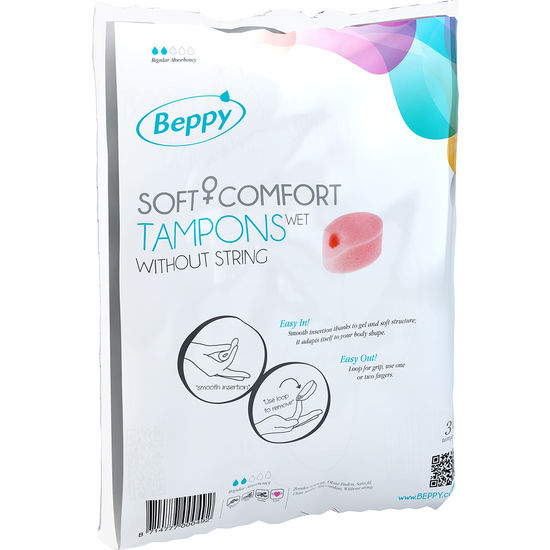 BEPPY Soft Comfort Wet, tampones suaves, 30 unidades