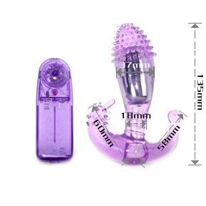 Vibrador anal BAILE lila con bala vibradora ajustable