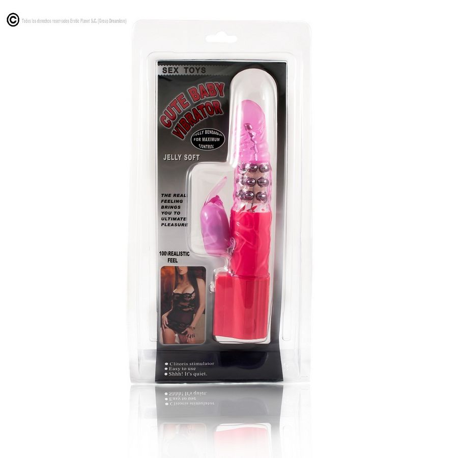 BAILE Pink Rabbit Rotator vibrador conejito