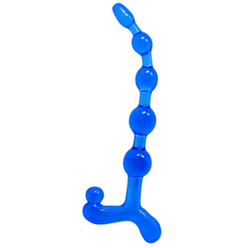 Cadena anal BAILE Bendy Twist, azul