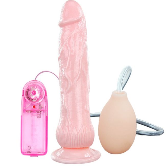 Vibrador realista BAILE con bomba manual y ventosa