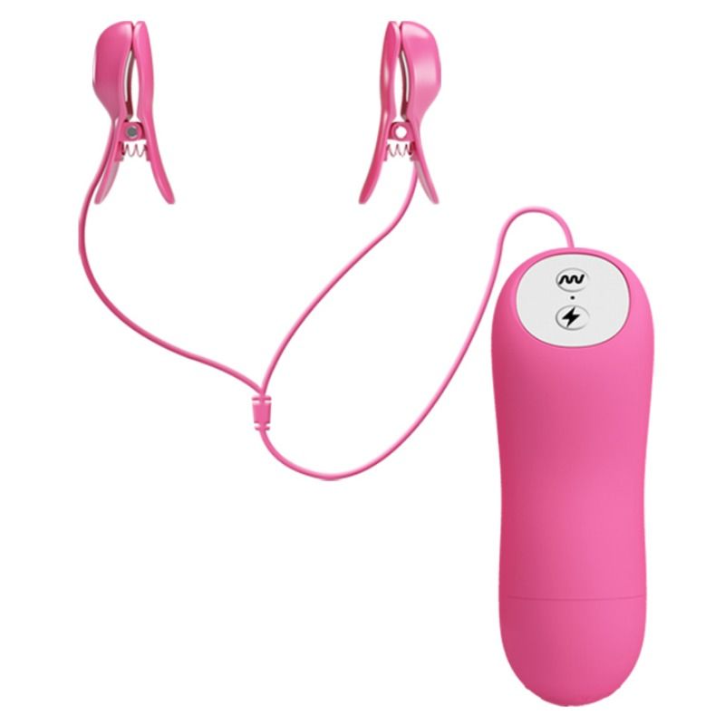 Pinzas de electroestimulación BAILE Romantic Wave con vibración