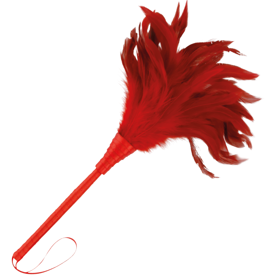 Pluma roja DARKNESS SENSATIONS, 24 cm