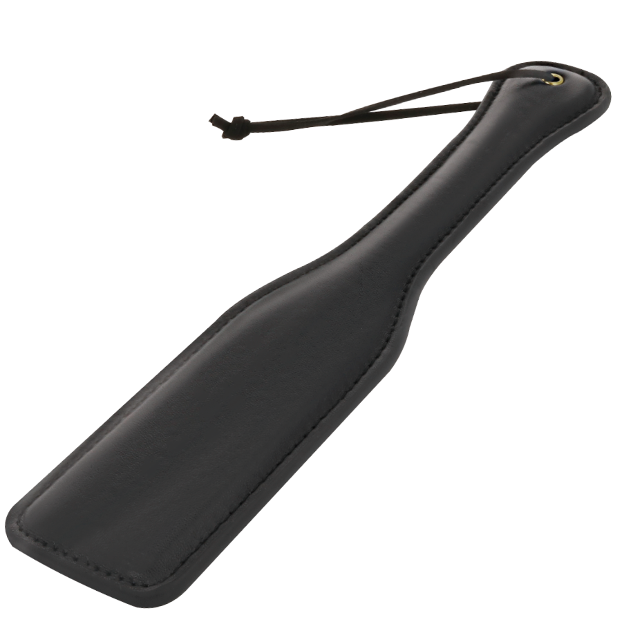 Pala de cuero DARKNESS SENSATIONS, negra, 32 × 6 cm