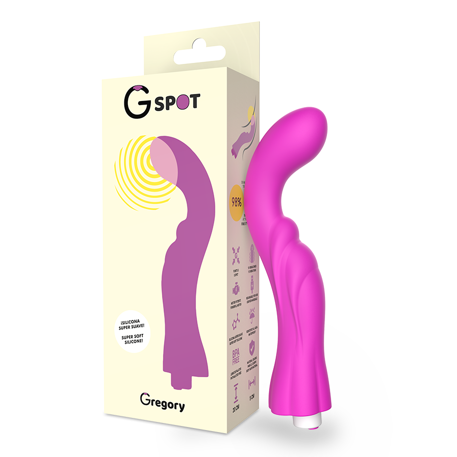 Vibrador de punto G G-SPOT Gregory, violeta