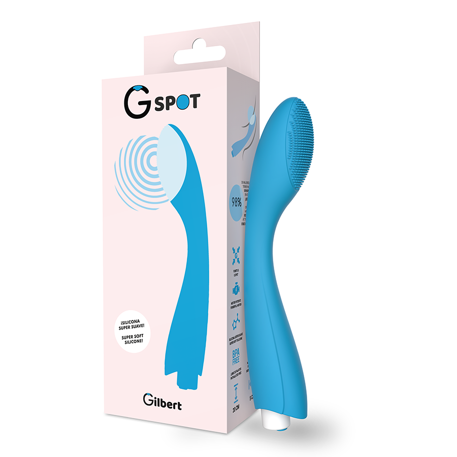 Vibrador de punto G G-SPOT Gylbert, turquesa