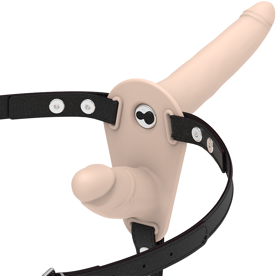FETISH SUBMISSIVE HARNESS Arnés doble con vibrador