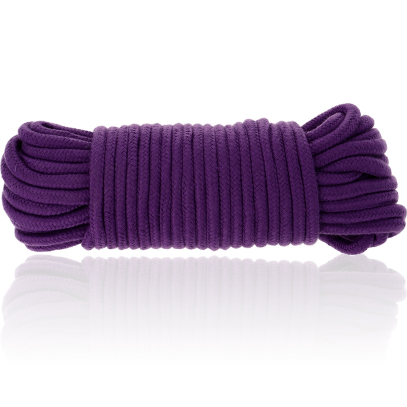 Cuerda de algodón para bondage de 20 m, lila, para ataduras cómodas DARKNESS