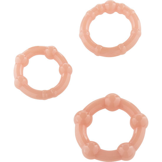 Set de anillos para el pene SEVEN CREATIONS con tres anillos de silicona