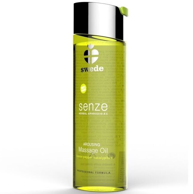 Aceite de masaje SWEDE Arousing con limón, pimienta y eucalipto, 75 ml