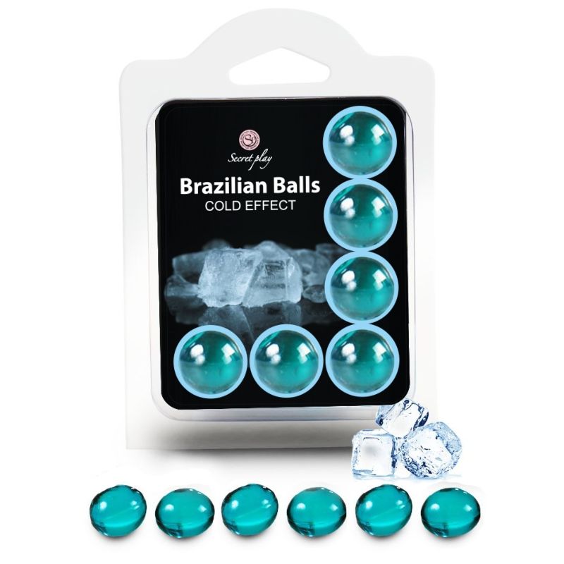 SECRETPLAY Brazilian Balls con efecto frío, 6 unidades