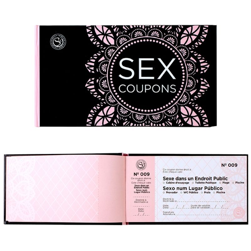 SECRETPLAY Sex Coupons, juego erótico en francés y portugués