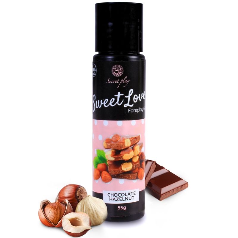 Gel lubricante Secretplay Sweet Love con sabor a chocolate y avellana, 60 ml