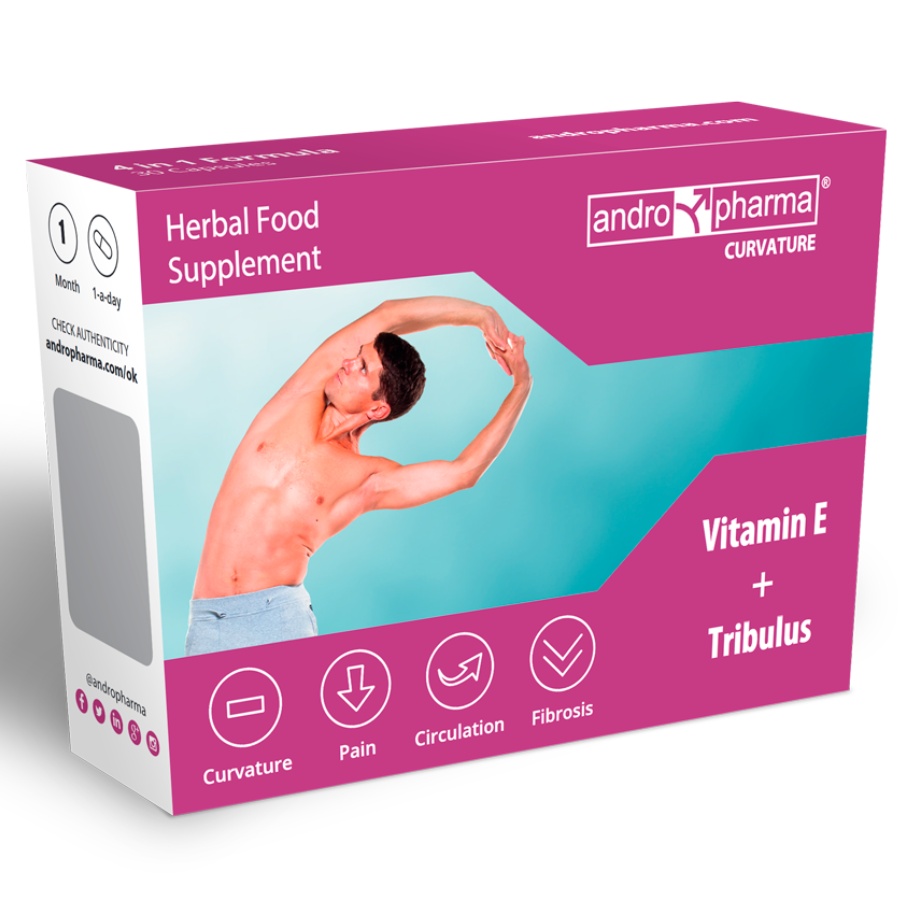 ANDROPHARMA Curvature complemento alimenticio con 30 cápsulas