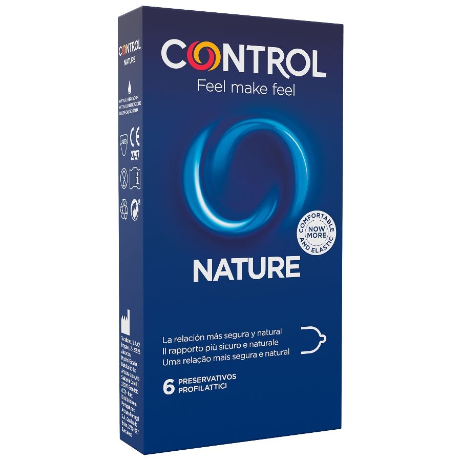Preservativos CONTROL Adapta Nature estándar, 6 unidades
