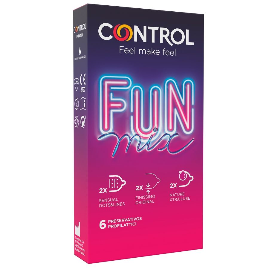 Preservativos Control Feel Fun Mix, 6 unidades