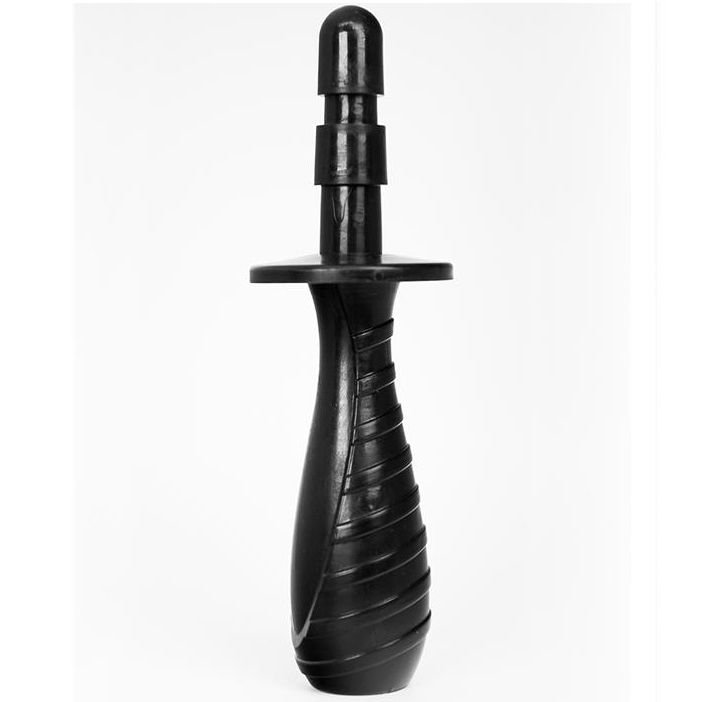 Plug anal HUNG SYSTEM con asa y sistema de succión, negro