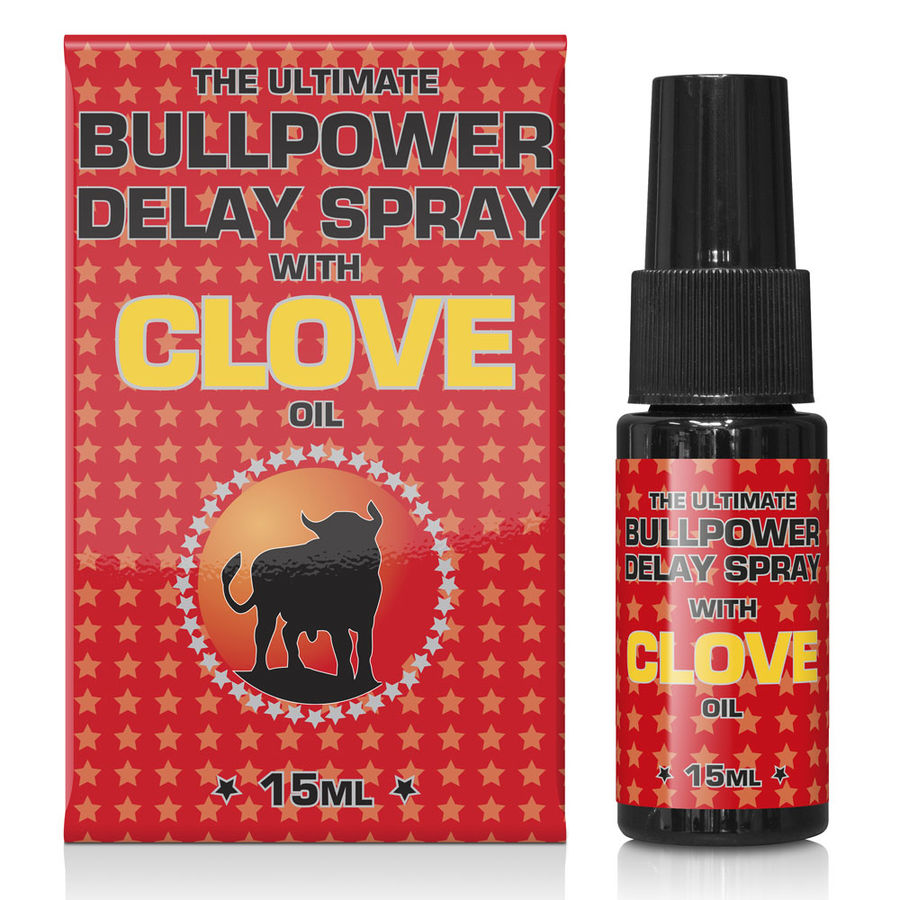 Cobeco Bull Power Clove Delay Spray con aceite de clavo, 15 ml