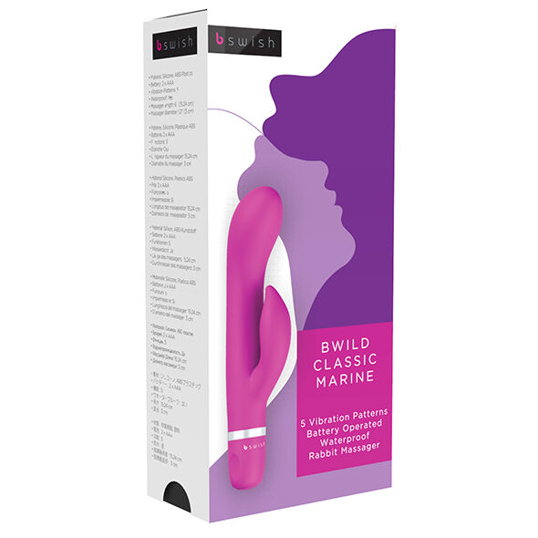 B SWISH Bwild Classic Marine, vibrador rabbit, Cerise