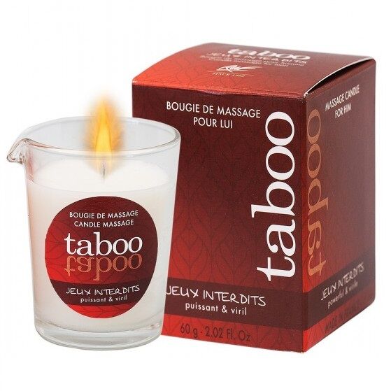 Vela de masaje para hombre RUF Taboo Jeux Interdits con aroma a trenza salvaje