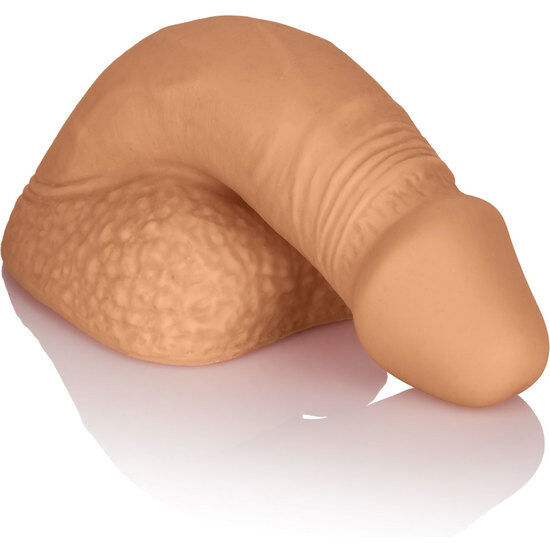Pene de relleno de silicona CalExotics, dildo para arnés en color caramelo