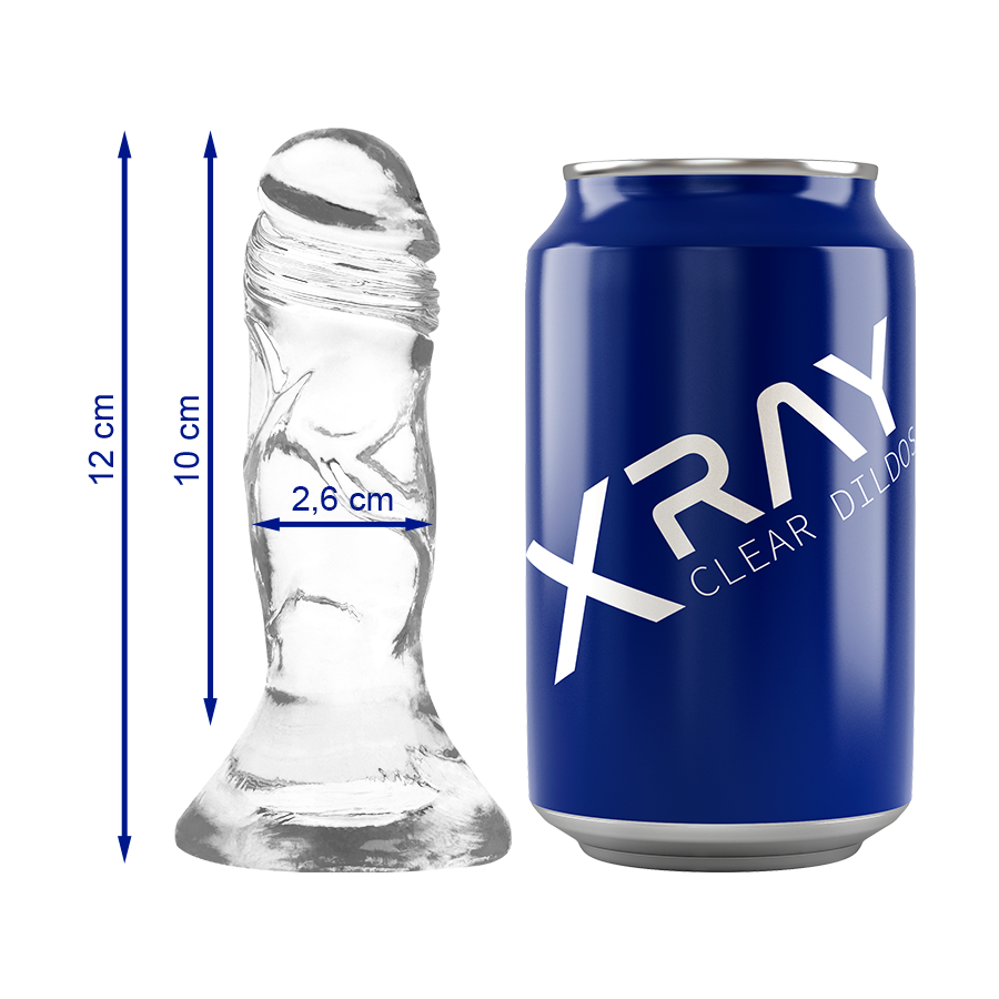 Dildo realista X RAY Clear con ventosa