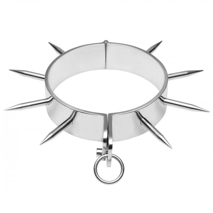 Collar BDSM de acero METAL HARD con puntas